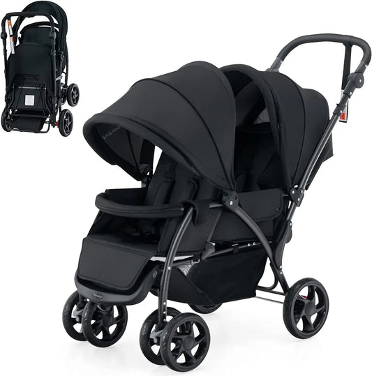 Baby Joy Foldable Tandem Stroller Review